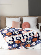 Custom Blankets for Sports Lovers with Name