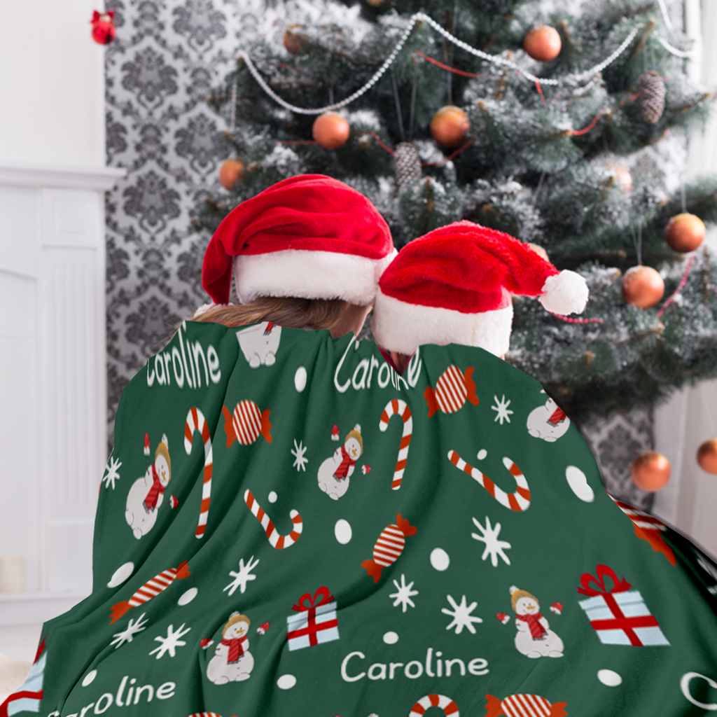 Personalized Blanket for Christmas with Name