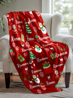 Personalized Blanket for Christmas with Name
