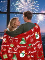Personalized Blanket for Christmas with Name
