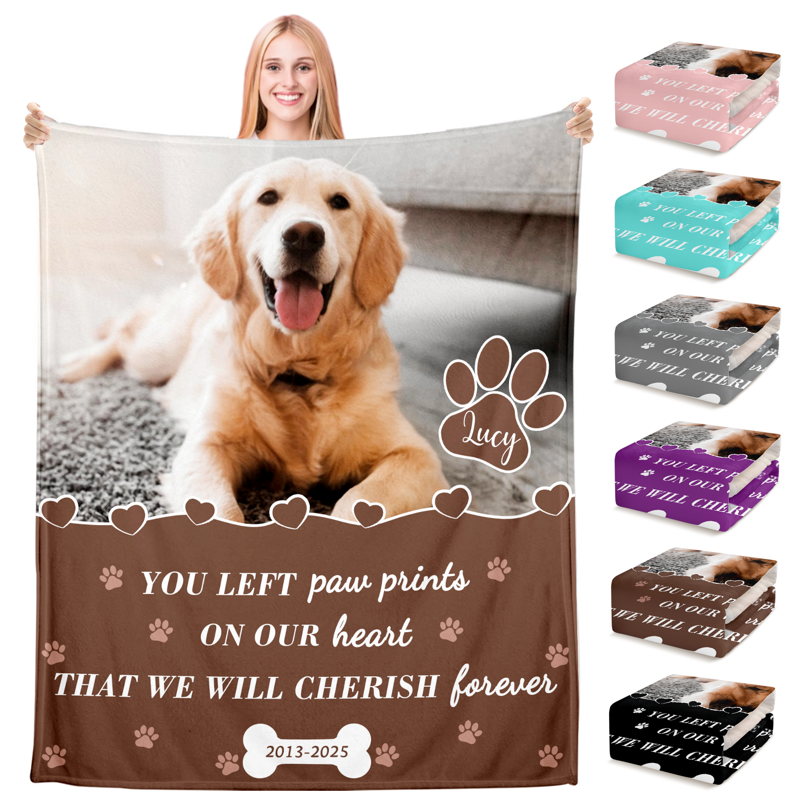 Custom Pet Memorial Blanket