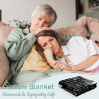 Custom memorial blanket for a loved one