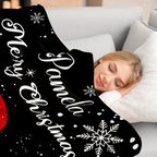 Snowman Cheer Christmas Blanket