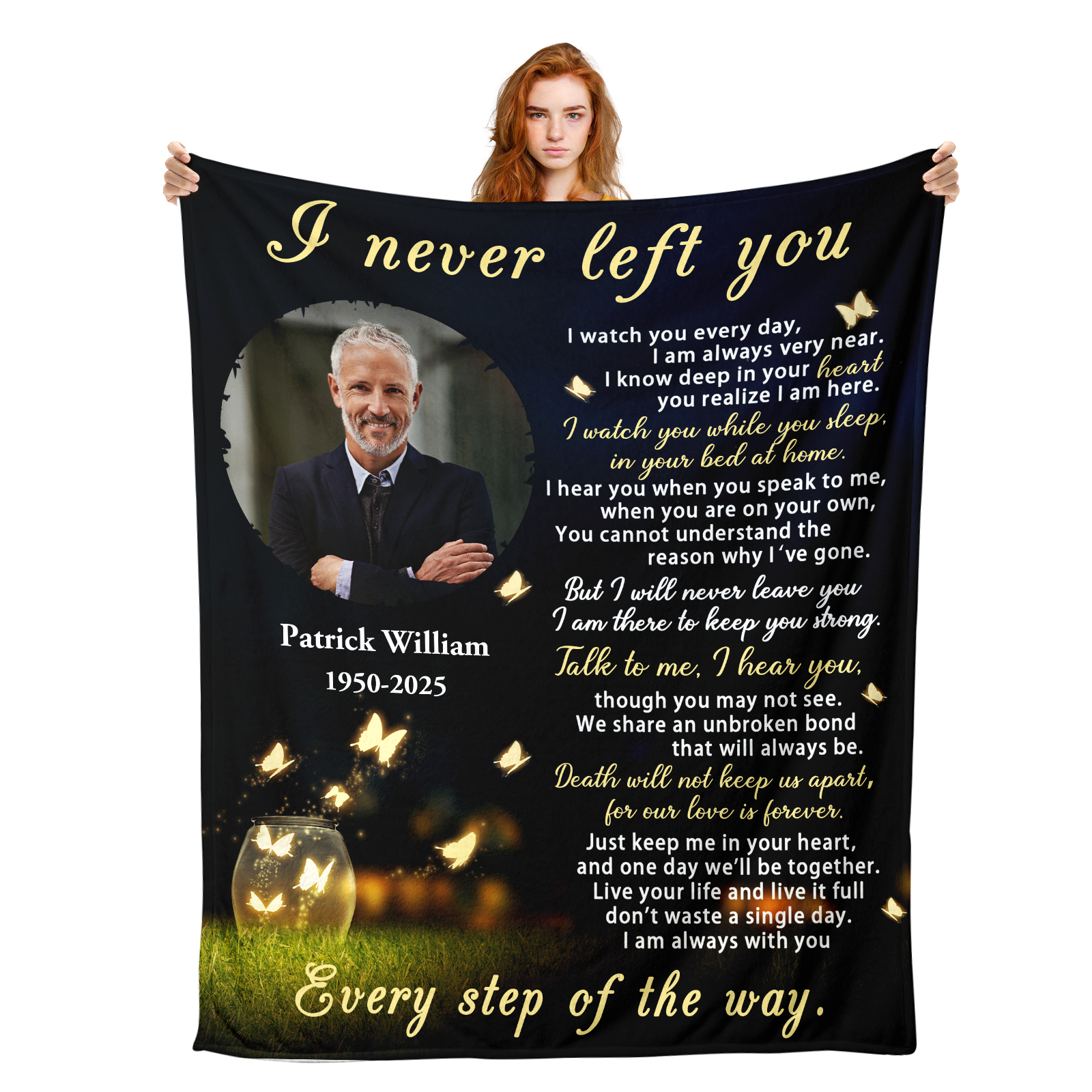 Personalized Memorial Blanket for Loved Ones