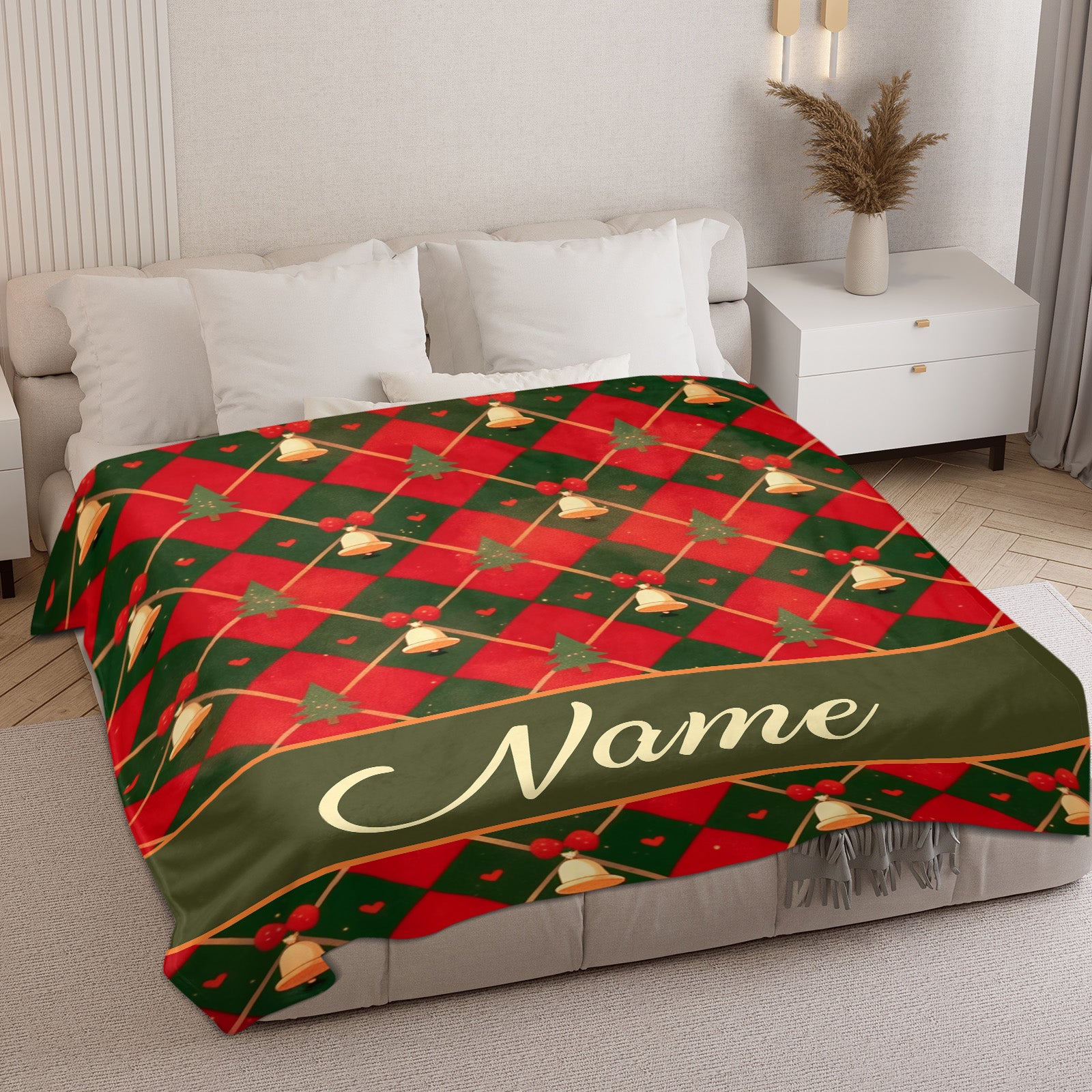 Custom Blanket for Christmas with Name