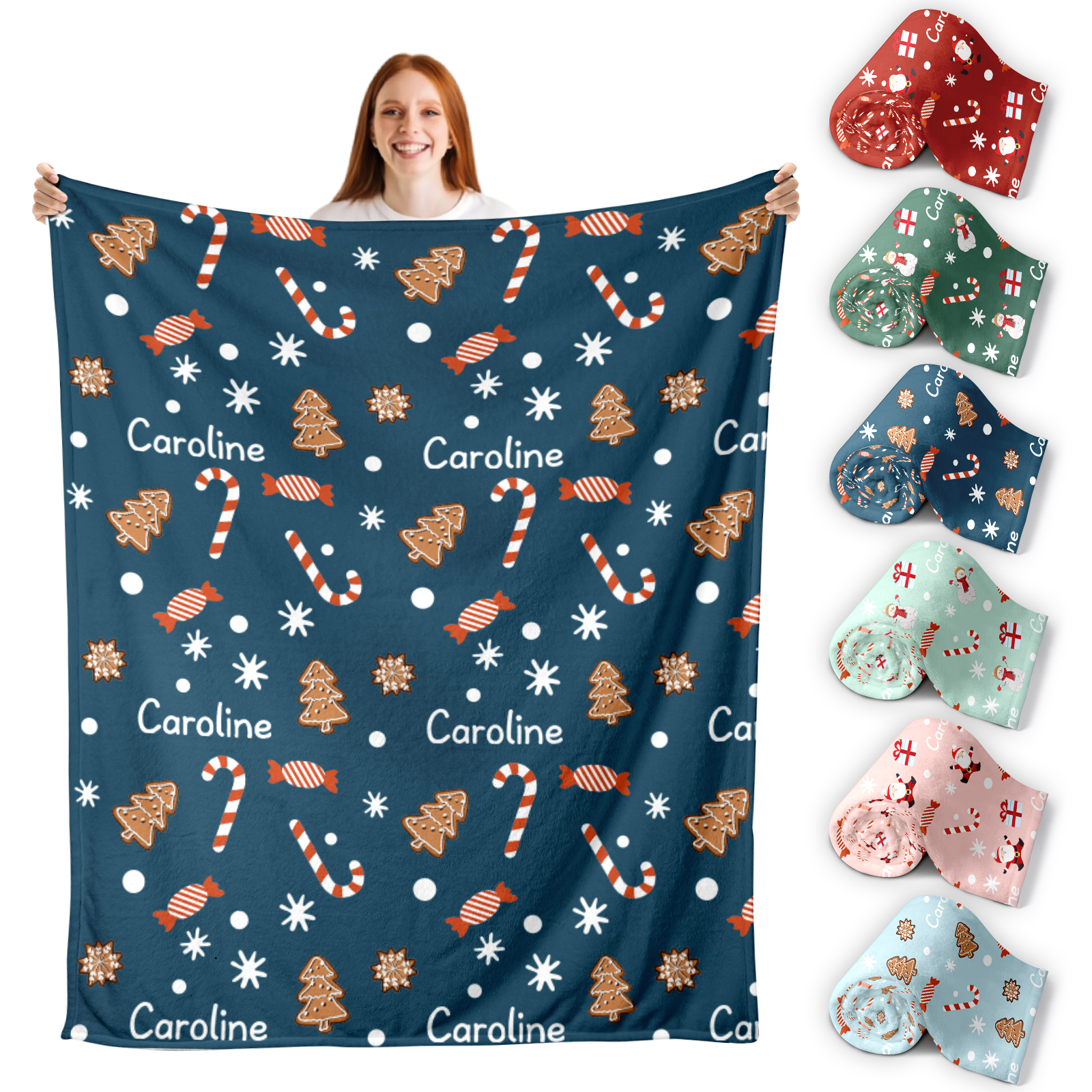 Personalized Blanket for Christmas with Name