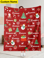 Personalized Blanket for Christmas with Name