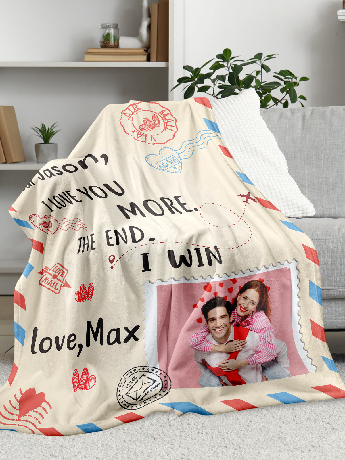 Custom Love Blanket for Wife