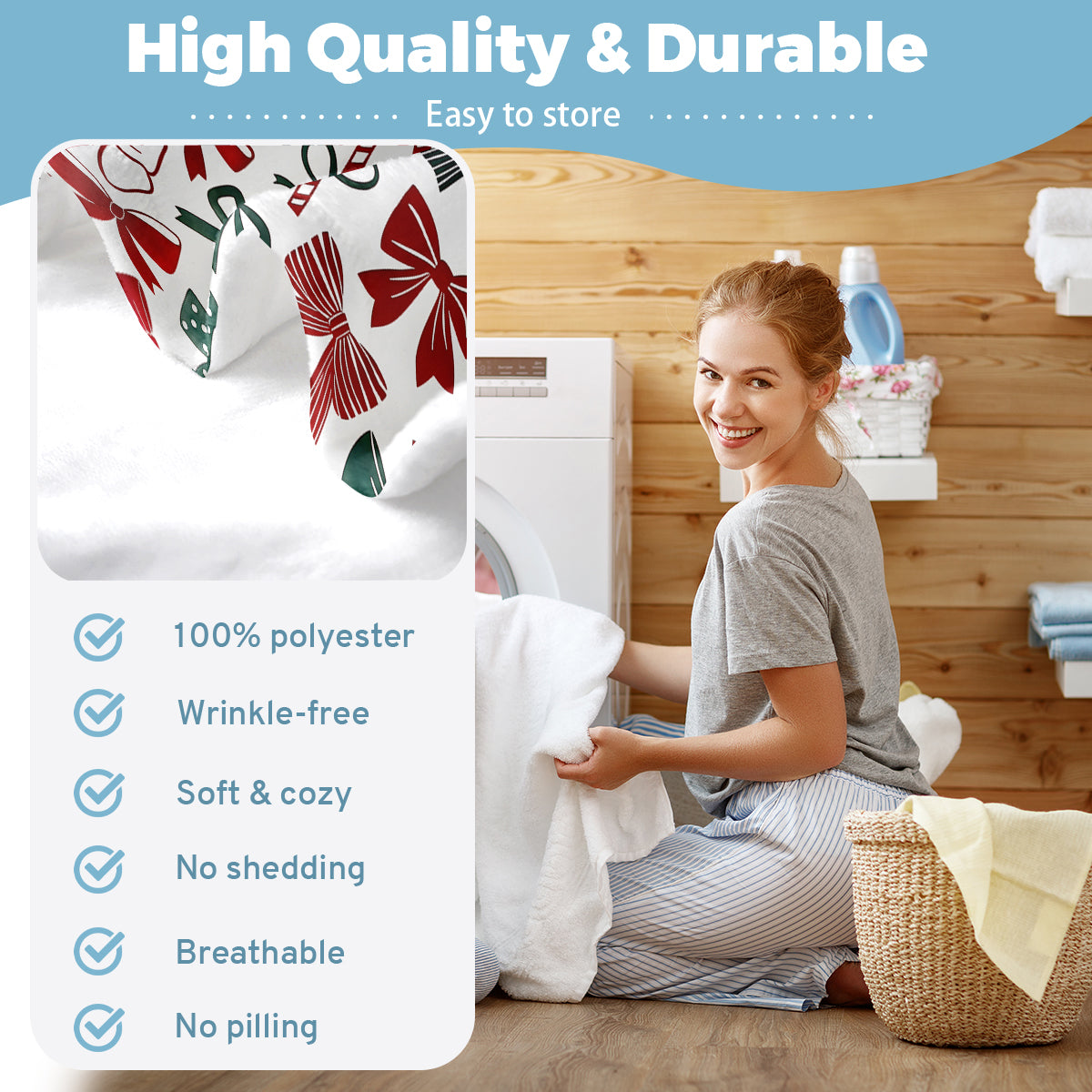 Specific Design Blanket with Bow