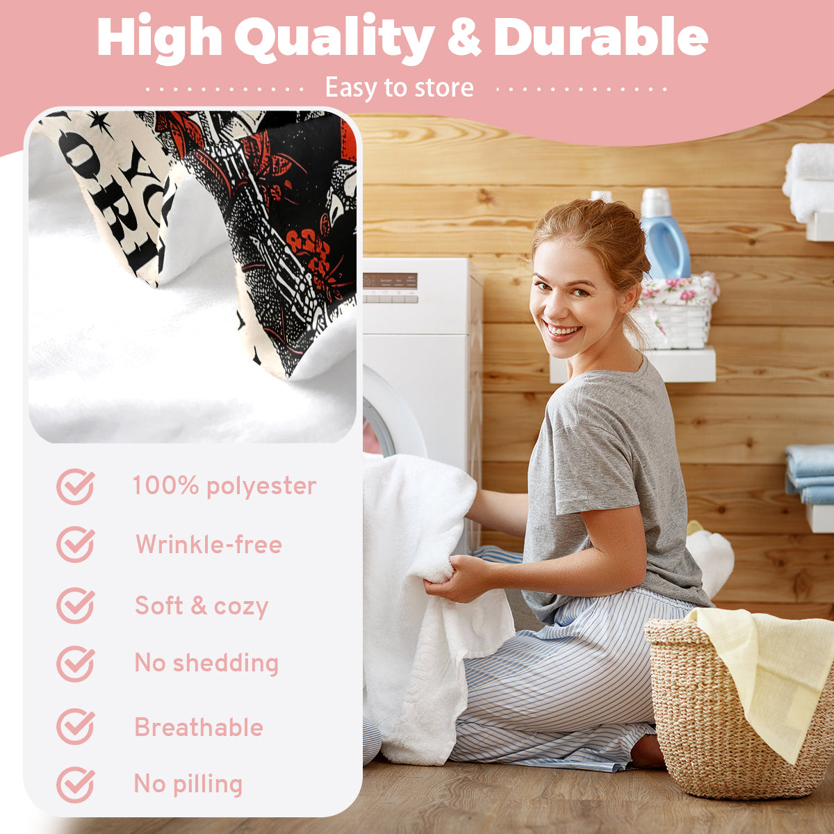 Skeleton Heart Blanket – Special Valentine’s Day Gift for Couples