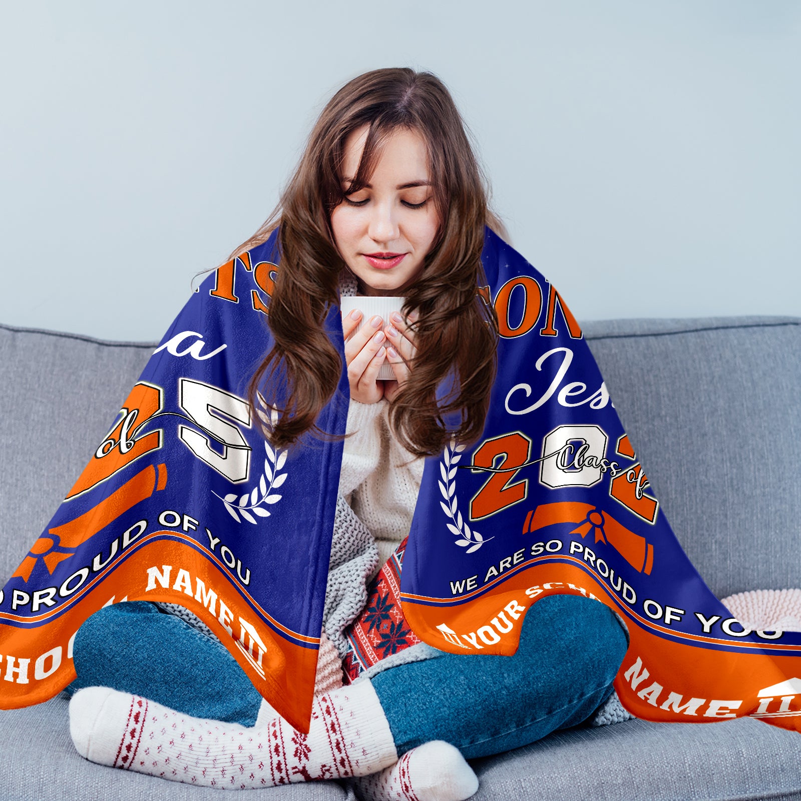 Custom Graduate Blanket