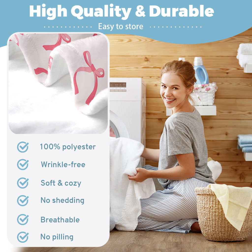 Specific Design Blanket with Bow