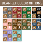 Custom Pet Memorial Blanket