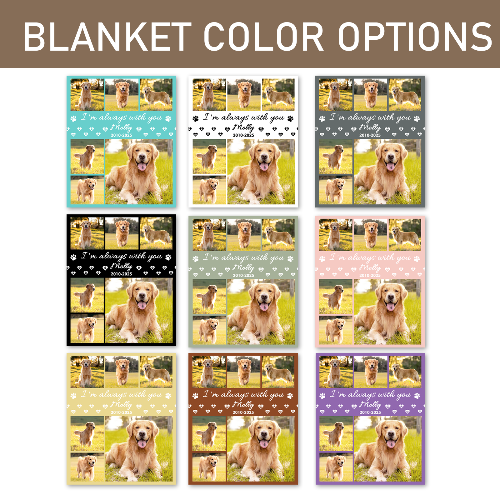 Custom Pet Memorial Blanket