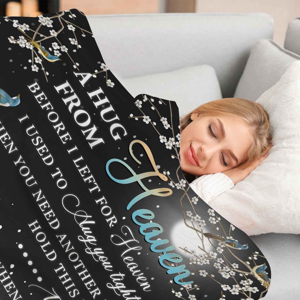 Custom memorial blanket for a loved one