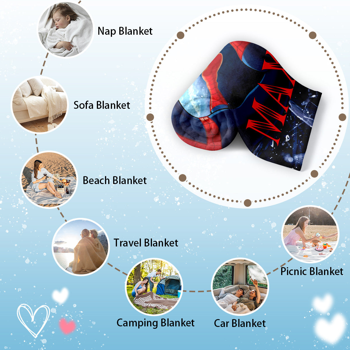 Spider-Man Heroes Custom Blanket