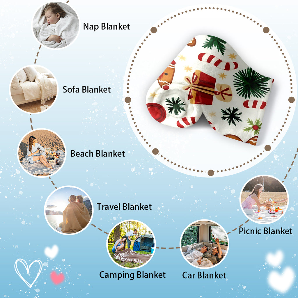 Joyful Christmas Tree Holiday Blanket