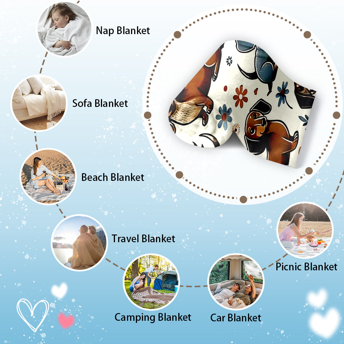 Specific Cozy Dachshund Blanket