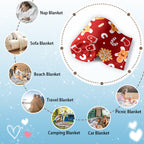 Sweet Gingerbread Man Christmas Blanket