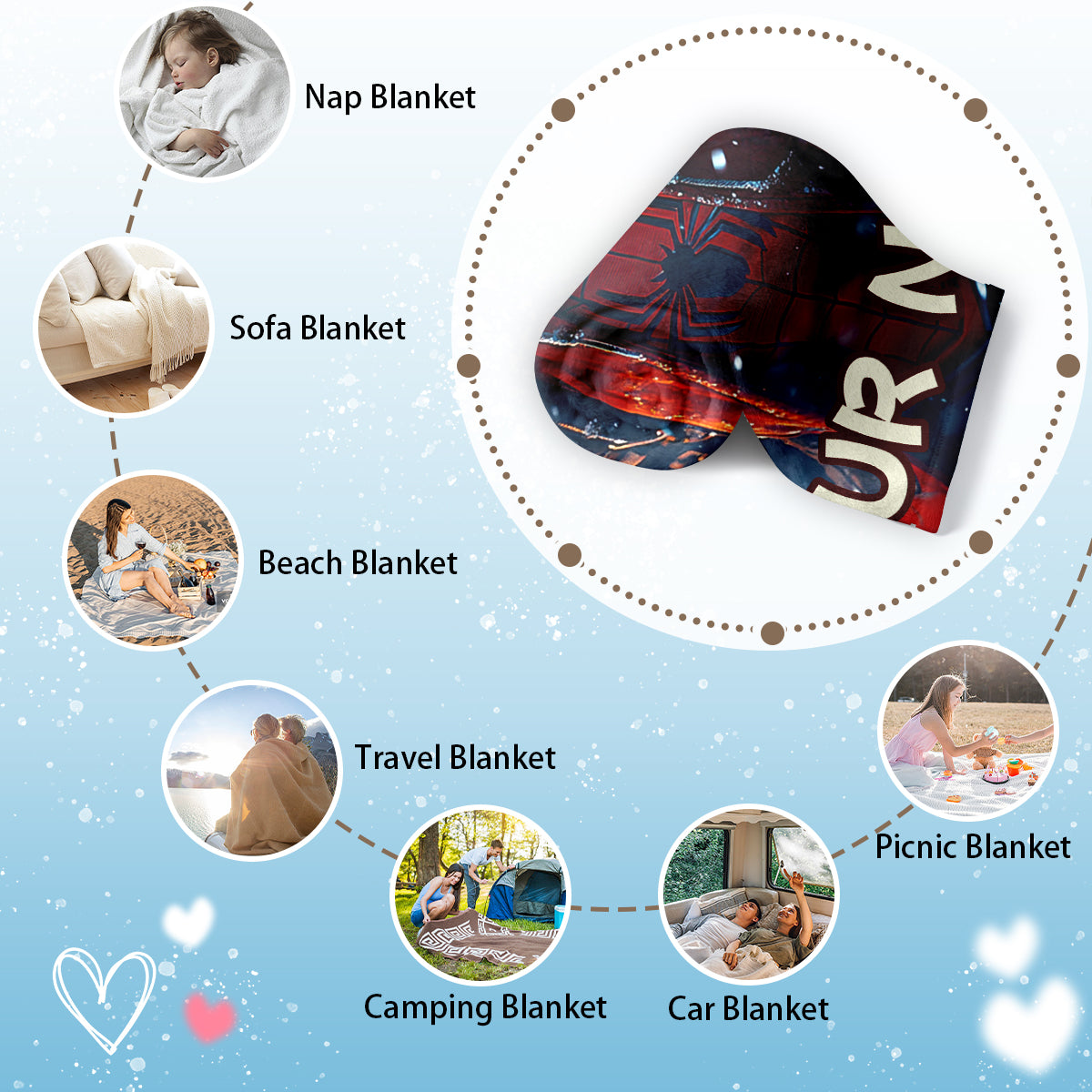 Spider-Man Heroes Custom Blanket