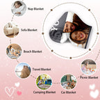A Cozy Photo Blanket Made for Couples in Love