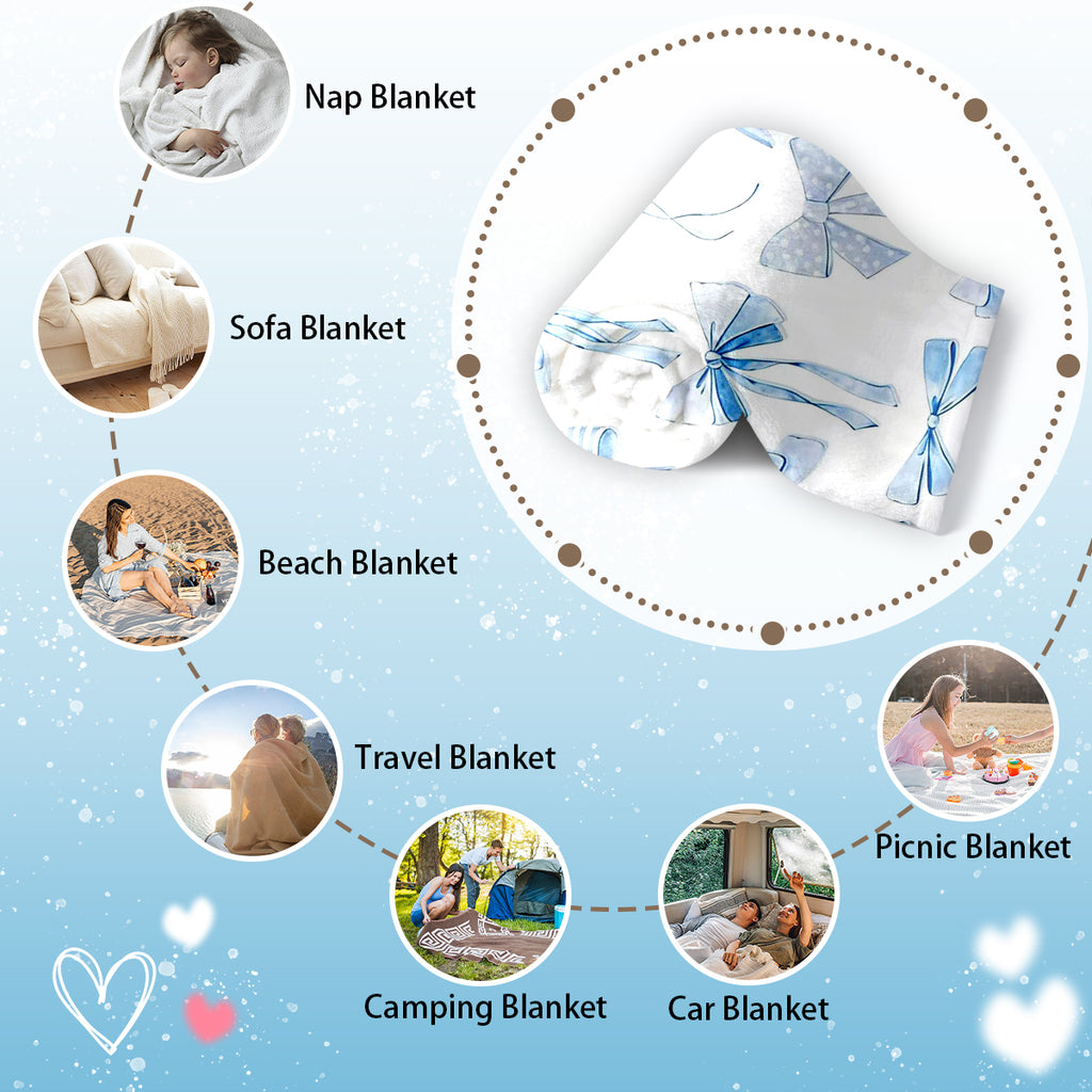 Specific Design Blanket with Bow