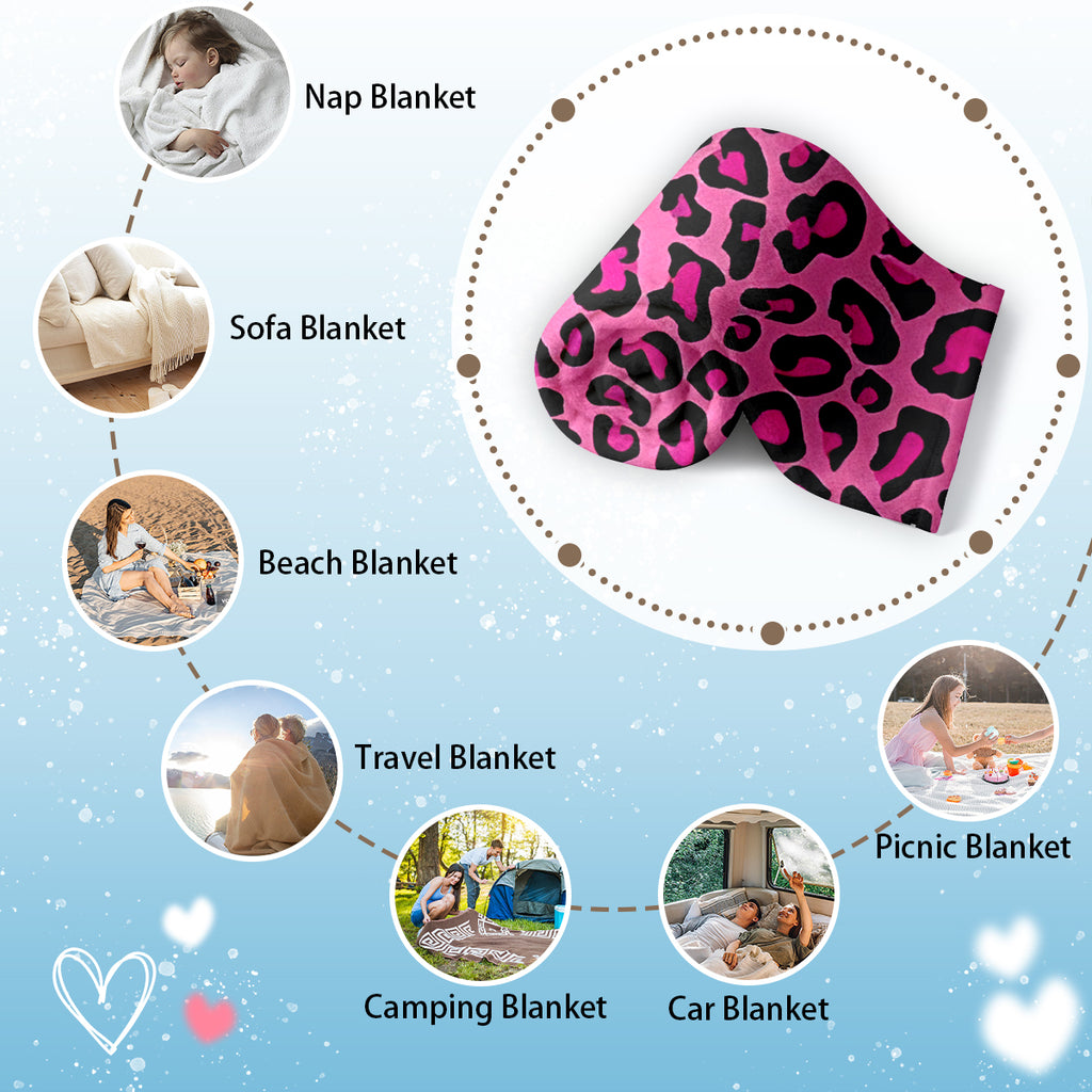 Wild Leopard Print Blanket