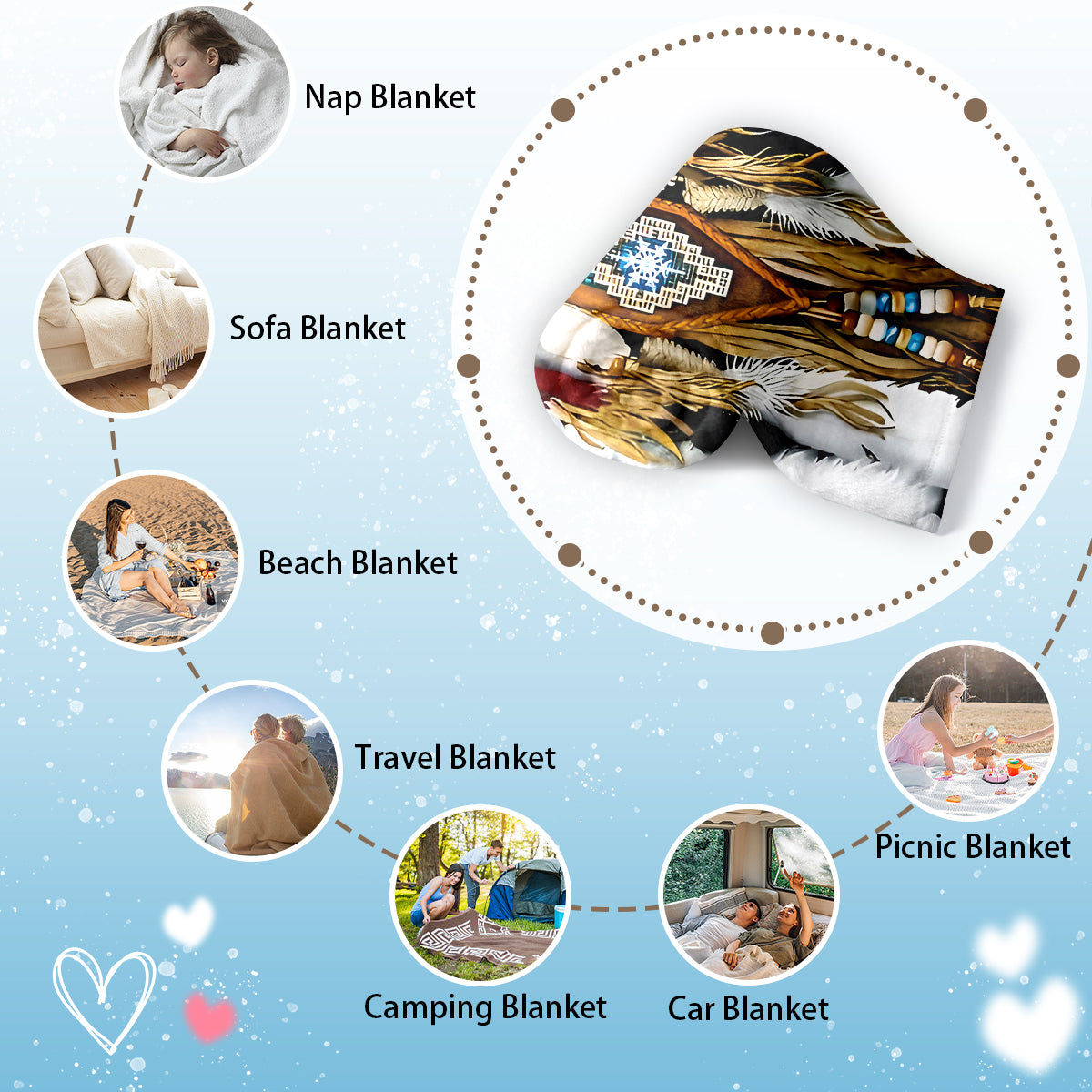 Specific Cozy Polyester Animal Blankets