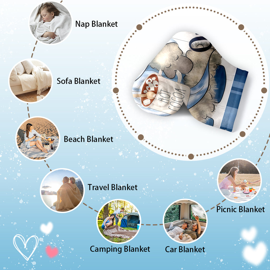 Merry Santa Claus Christmas Blanket