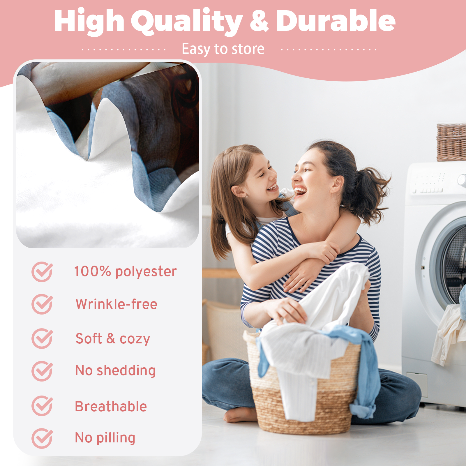 Custom Blanket for Kids & Pets