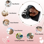 Personalized Couple Photo Blanket – Upload Photos & Add Names