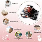Valentine's Photo Blanket Made for Couples