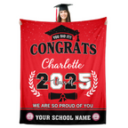 Custom Graduate Blanket
