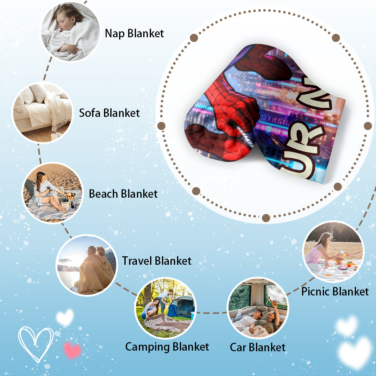 Spider-Man Heroes Custom Blanket