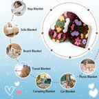 Flower Garden Polyester Blanket