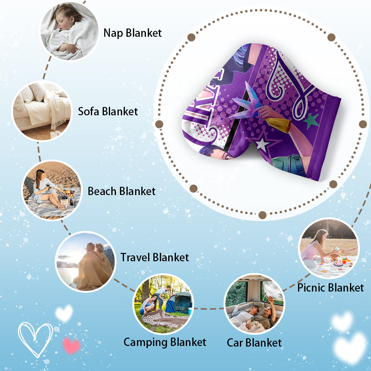 Kpop Stars Fleece Blanket