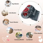 Personalized Blanket for Christmas with Initial Name