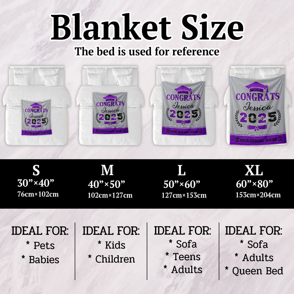 Custom Graduate Blanket