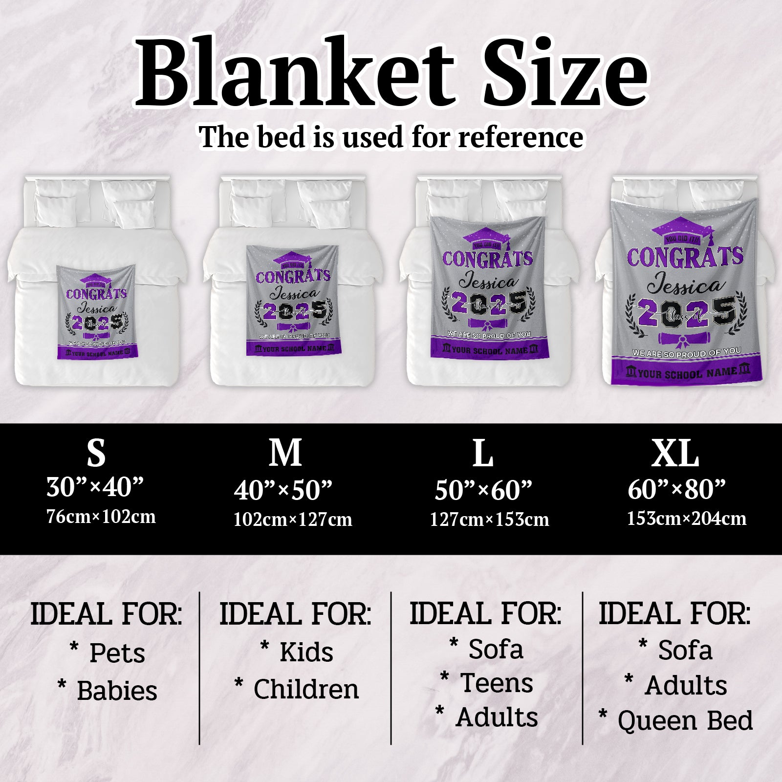 Custom Graduate Blanket