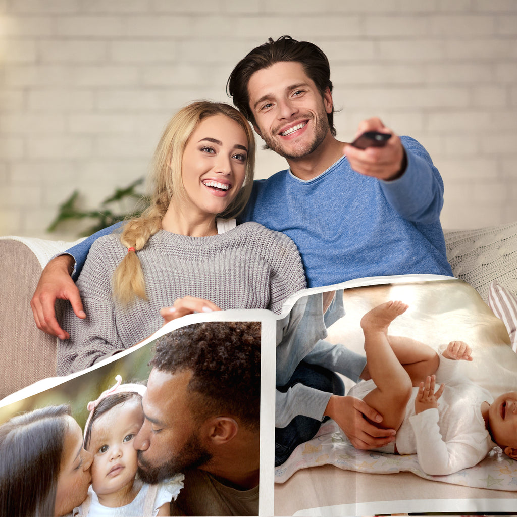 Custom Photo Blanket for Family