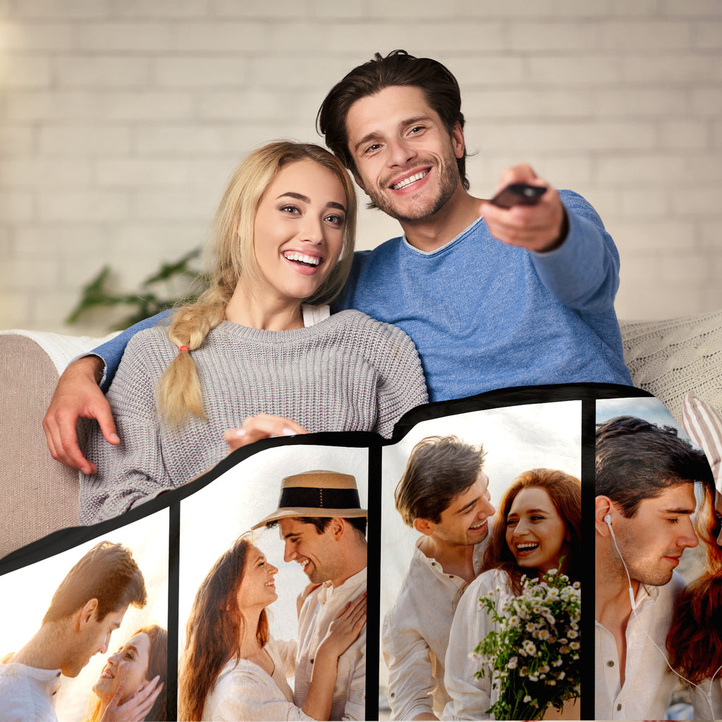 Custom Photo Blanket for Couples