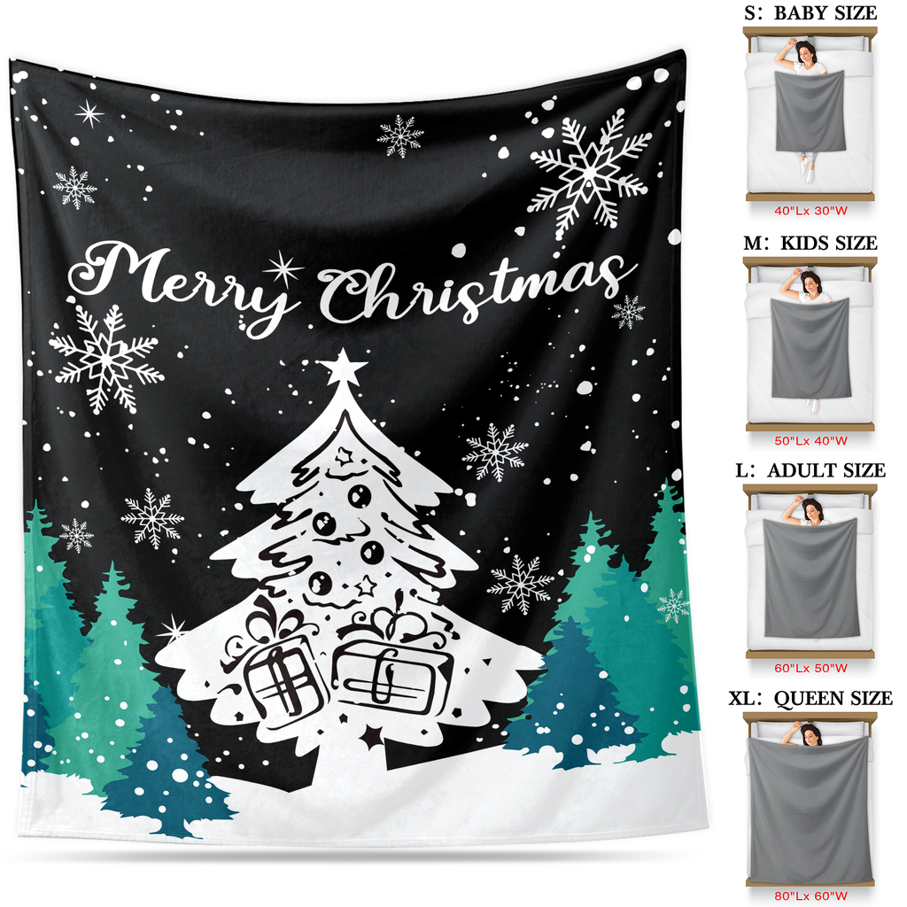 Personalized Christmas Tree Throw
