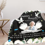 Custom memorial blanket for a loved one