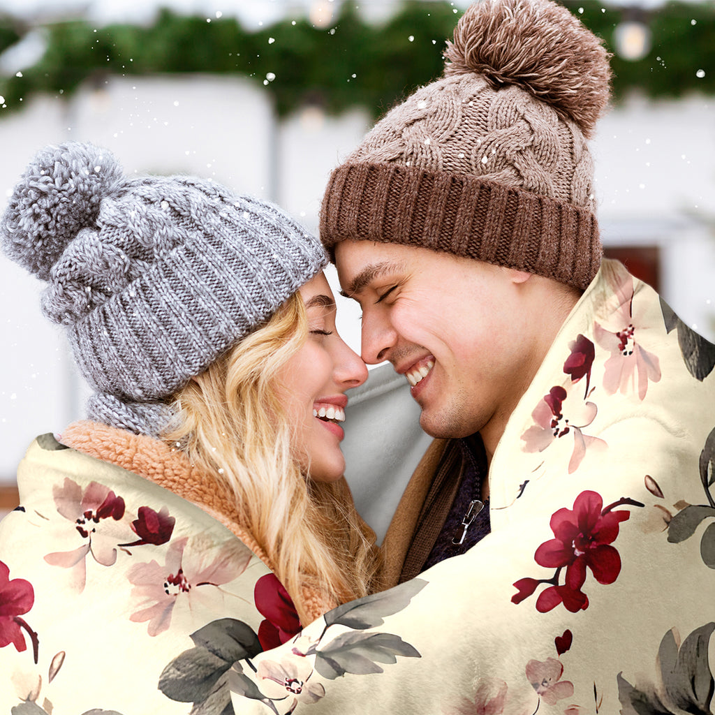 Flower Garden Polyester Blanket