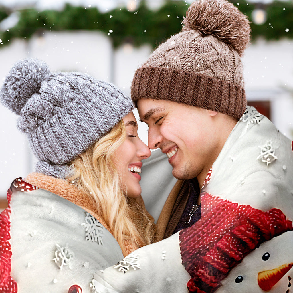 Christmas Snowman Blanket