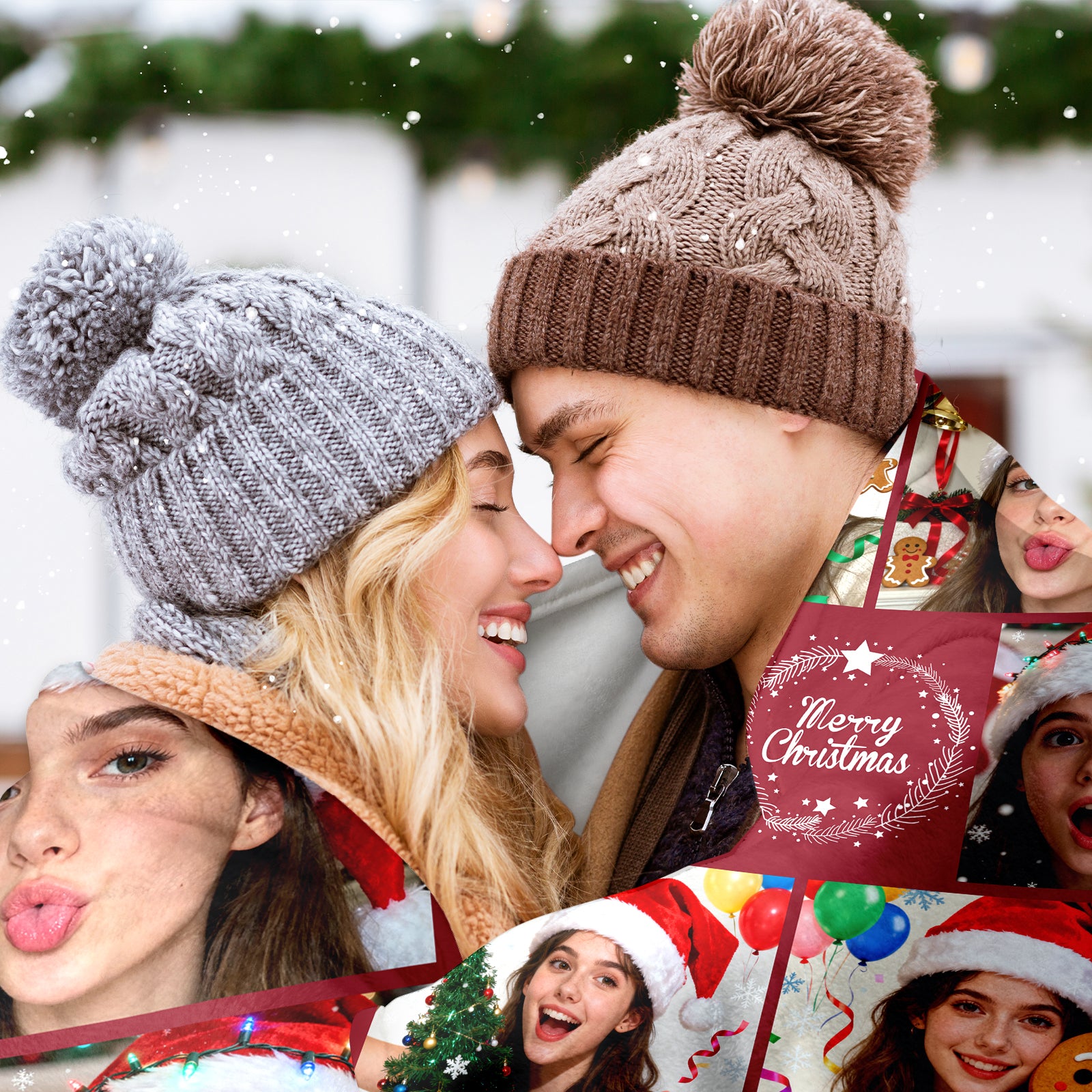 Personalized Blanket for Christmas with Photos