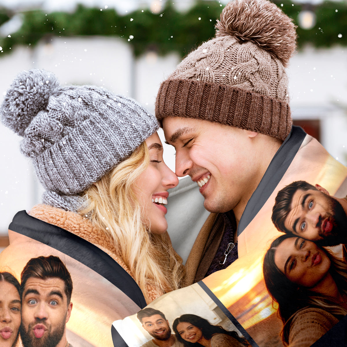 A Cozy Photo Blanket Made for Couples in Love