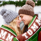 Custom Football Blanket with Name & Number