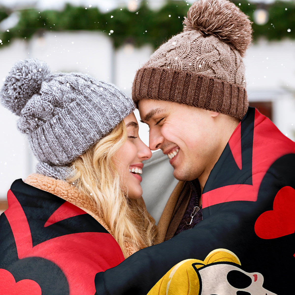 Skeleton Couple Love Blanket – Unique Valentine’s Day Gift for Him & Her