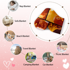 Sweet Couple Memory Blanket with Photo